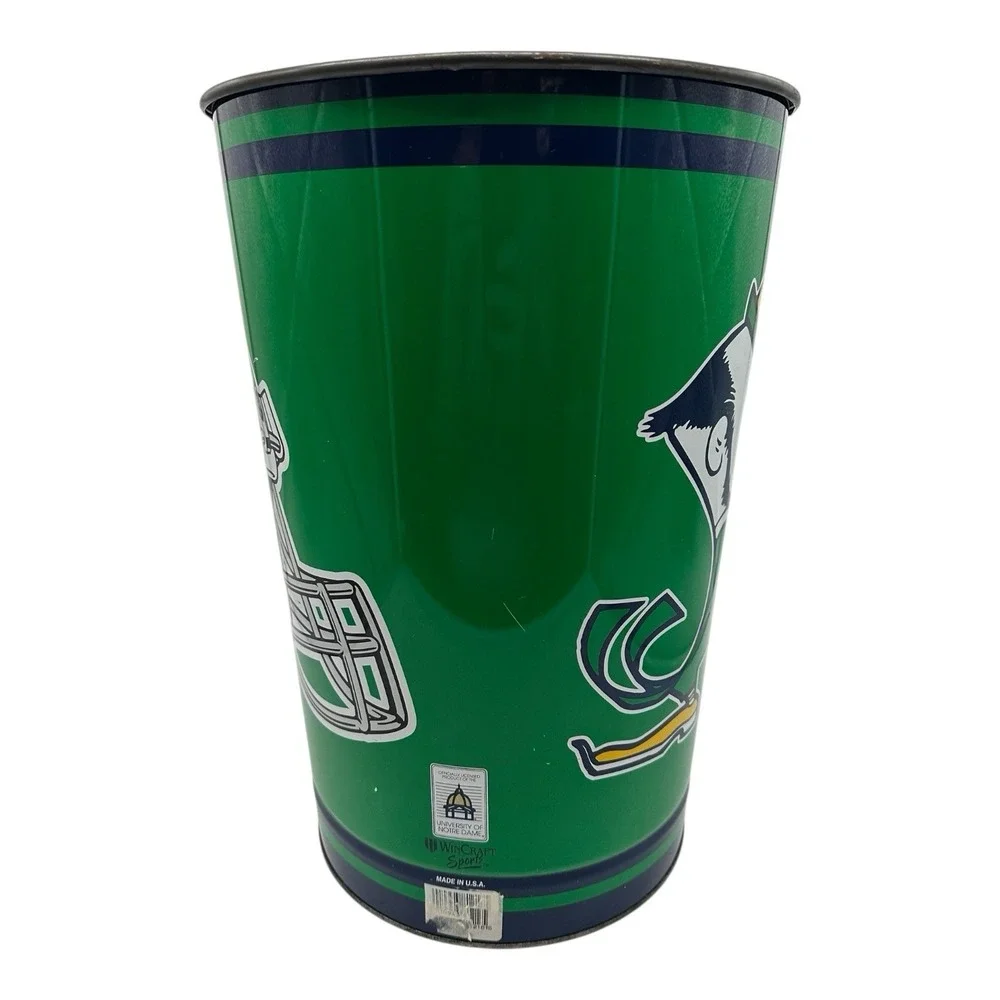 Vintage Notre Dame Fighting Irish Wincraft Trash‎ Can Licensed USA 15